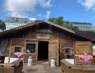Die Fonduehütte die Schwarze Heidi hat wieder auf dem RAW-Gelände geöffnet